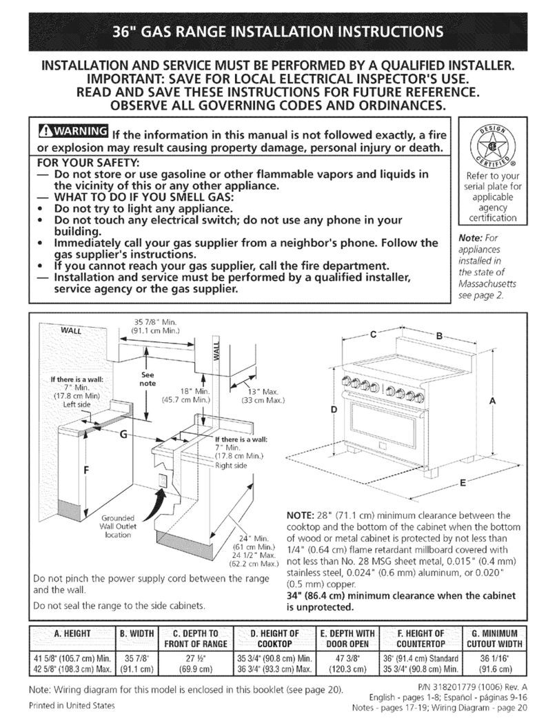 Electrolux E36GF76JPS2 Quick start guide