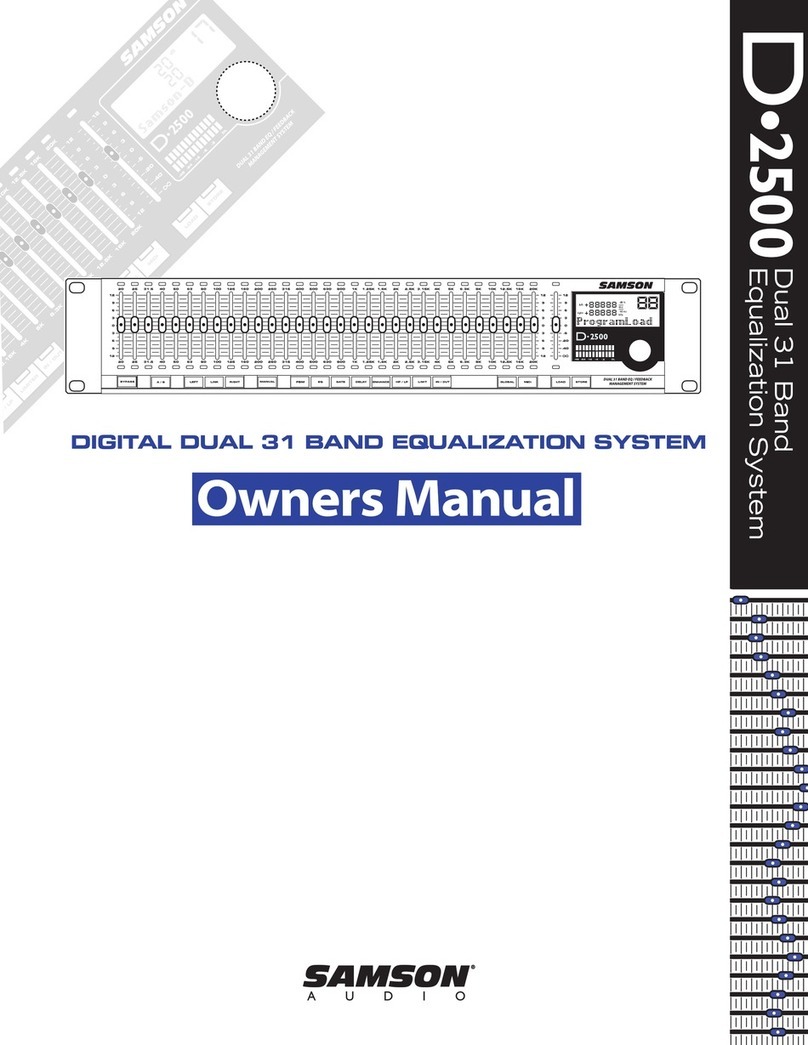 Samson D-2500 owner's manual