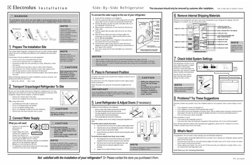 Electrolux Icon E23CS78HPS6 User manual