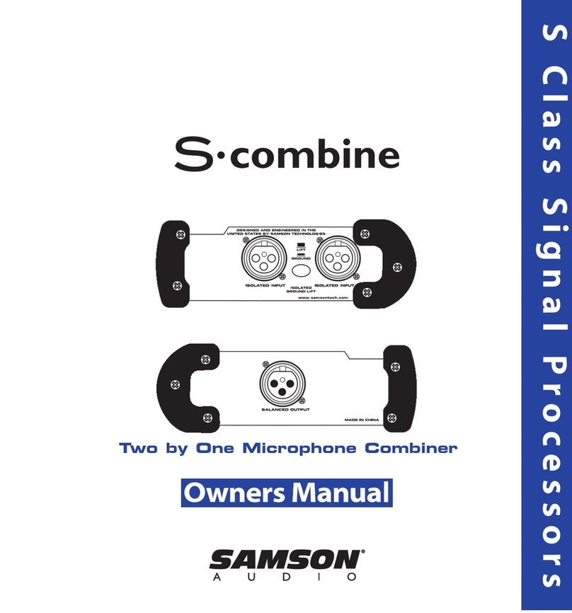 Samson S-Combine owner's manual