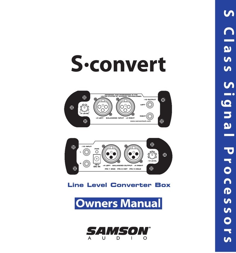 Samson S-convert owner's manual Samson S-convert owner's manual