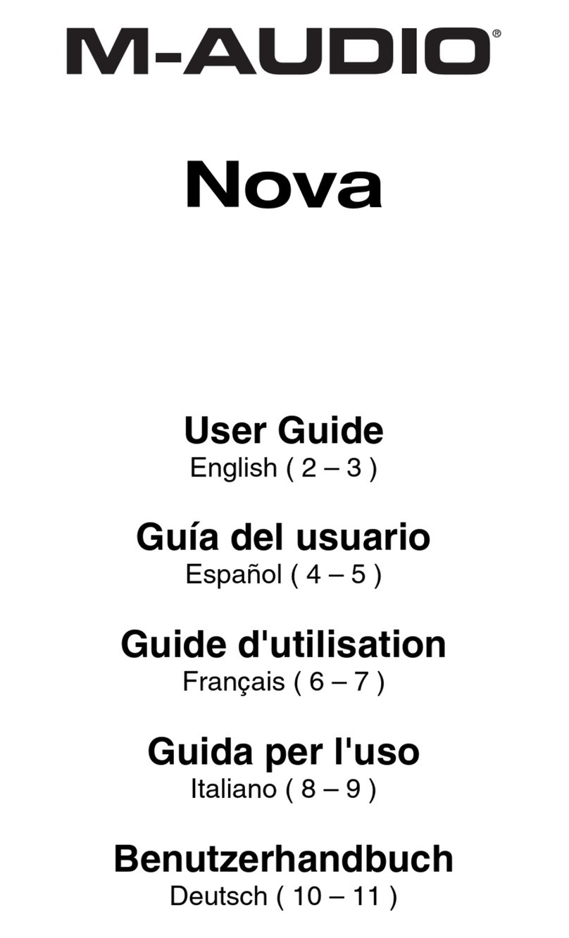 M-Audio Nova User manual