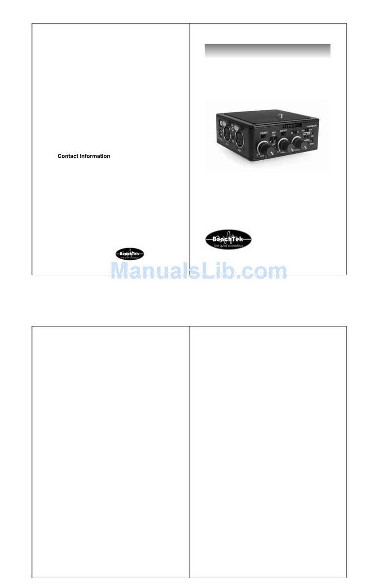 BeachTek DXA-SLR User manual