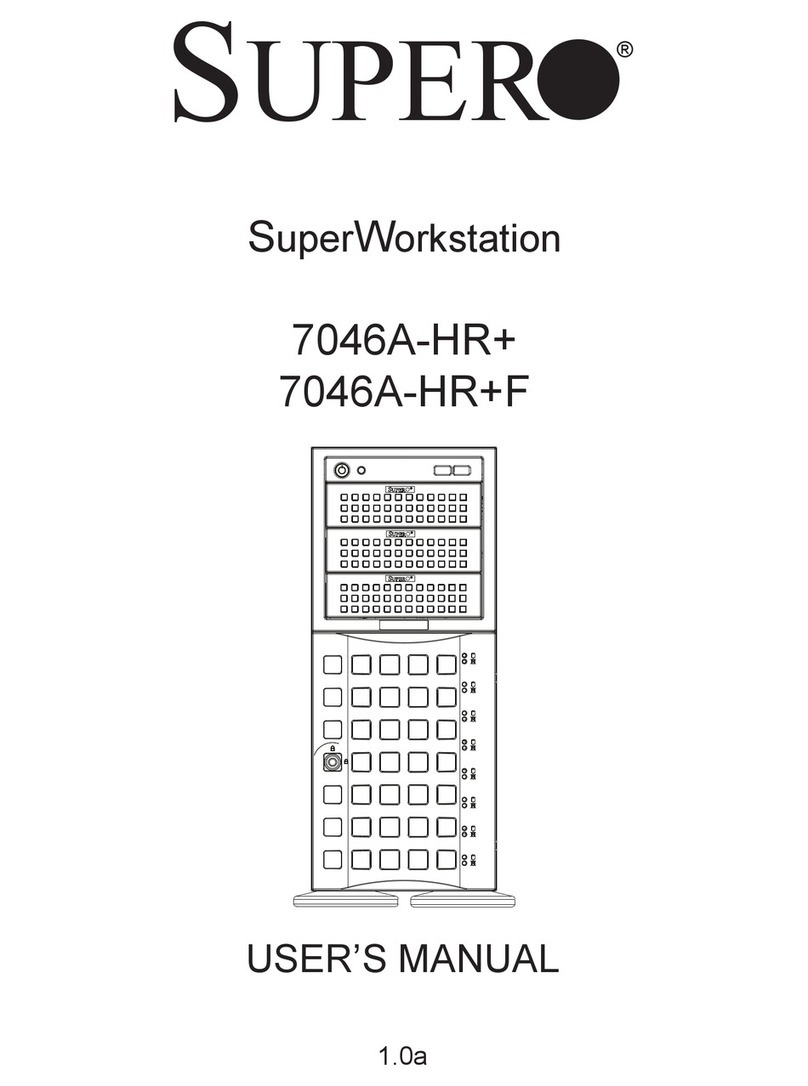 Supero SuperWorkstation 7046A-HR+ User manual