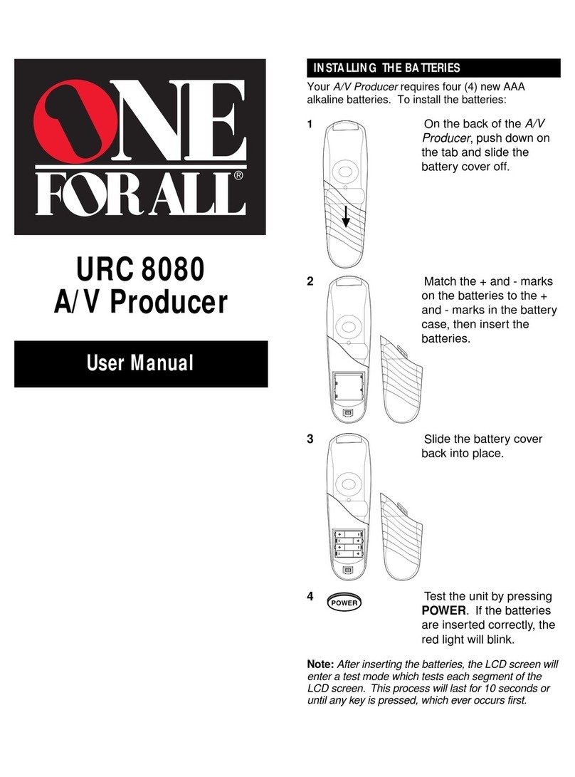 One Forall URC 8080 user manual
