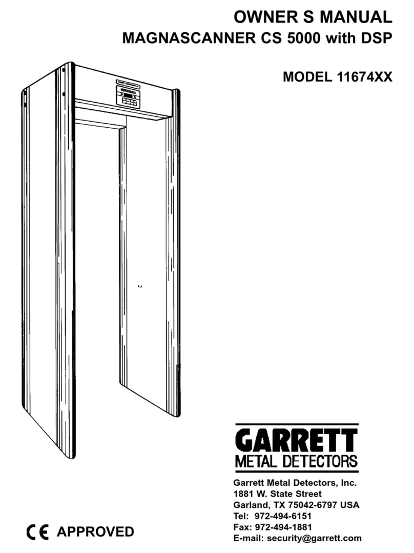 Garrett MAGNASCANNER CS 5000 owner's manual