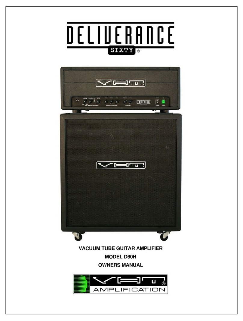 VHT Deliverance Sixty D60H owner's manual