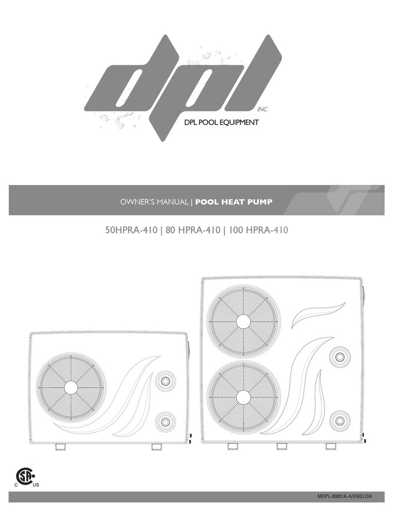 DPL Pool Equipment 50HPRA-410 owner's manual DPL Pool Equipment 50HPRA-410 owner's manual