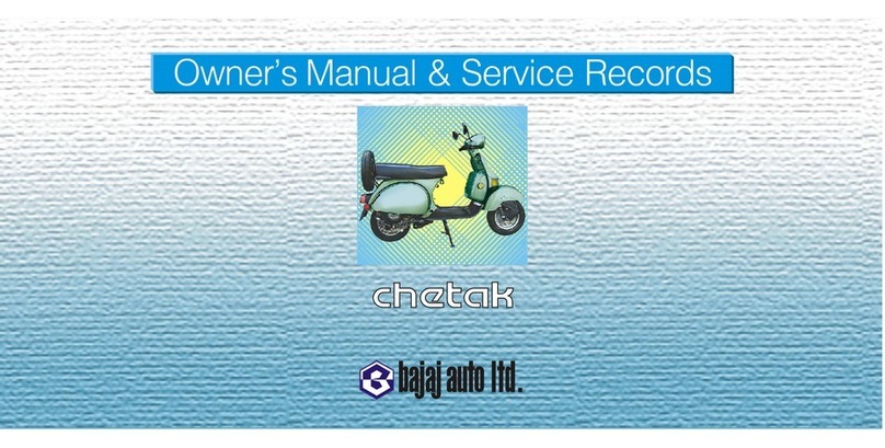 Bajaj Auto Chetak Owner's manual & service records
