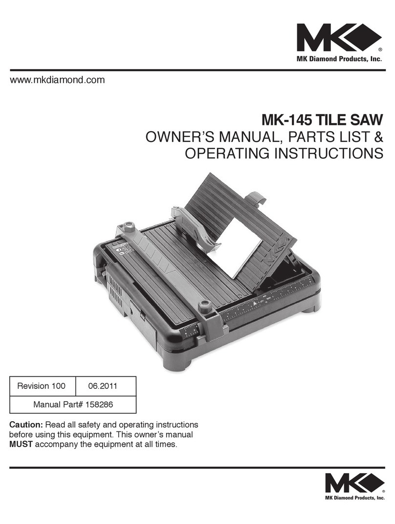 MK Diamond Products MK-145 owner's manual