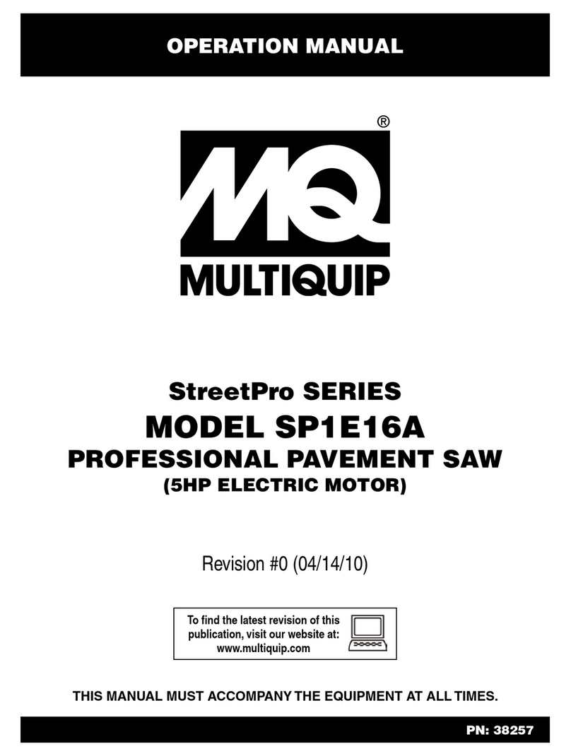 MULTIQUIP StreetPro SP1E16A Operation manual