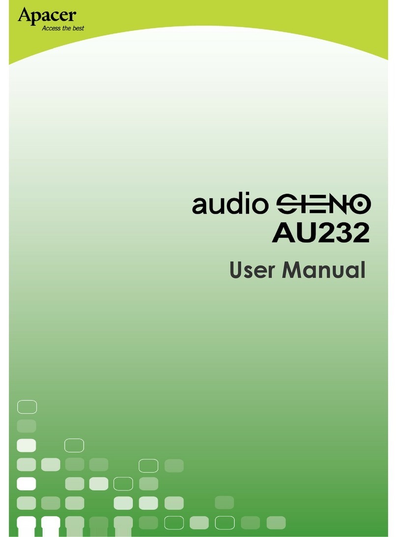 Apacer Technology Audio Steno AU232 User manual Apacer Technology Audio Steno AU232 User manual