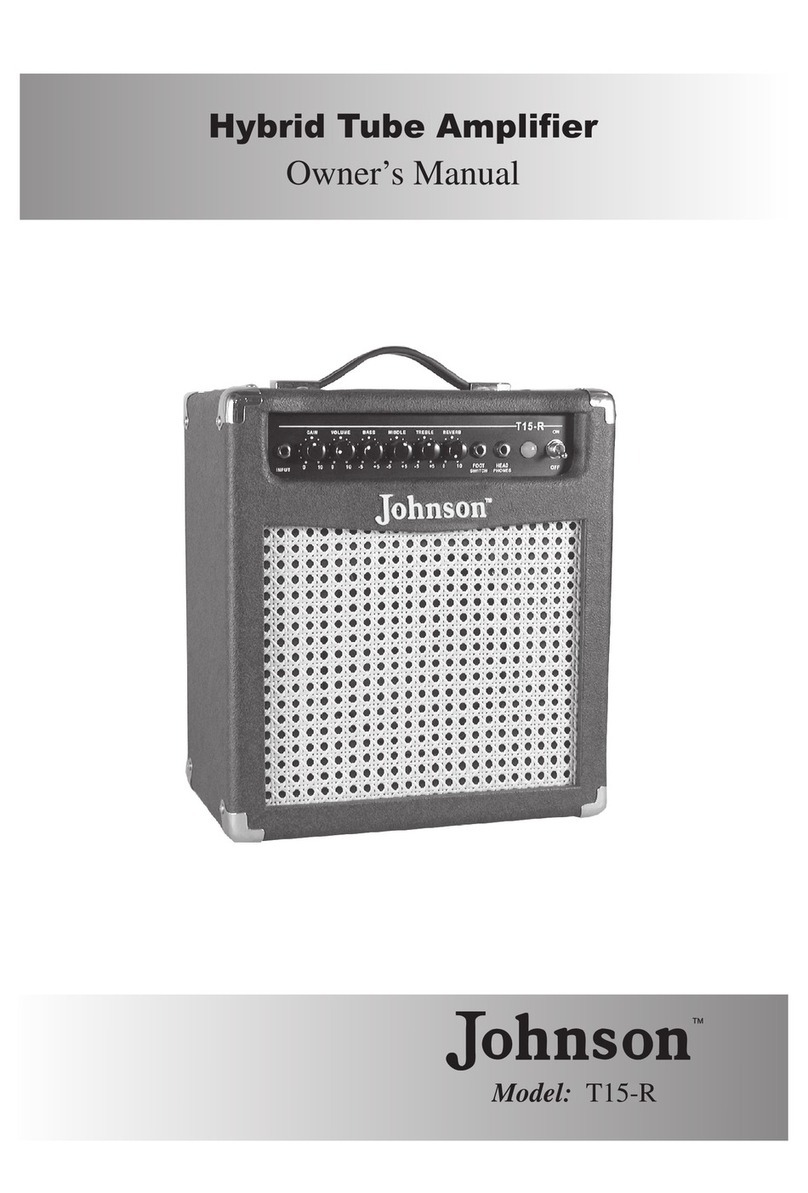 Johnson Musical Instruments T15-R owner's manual