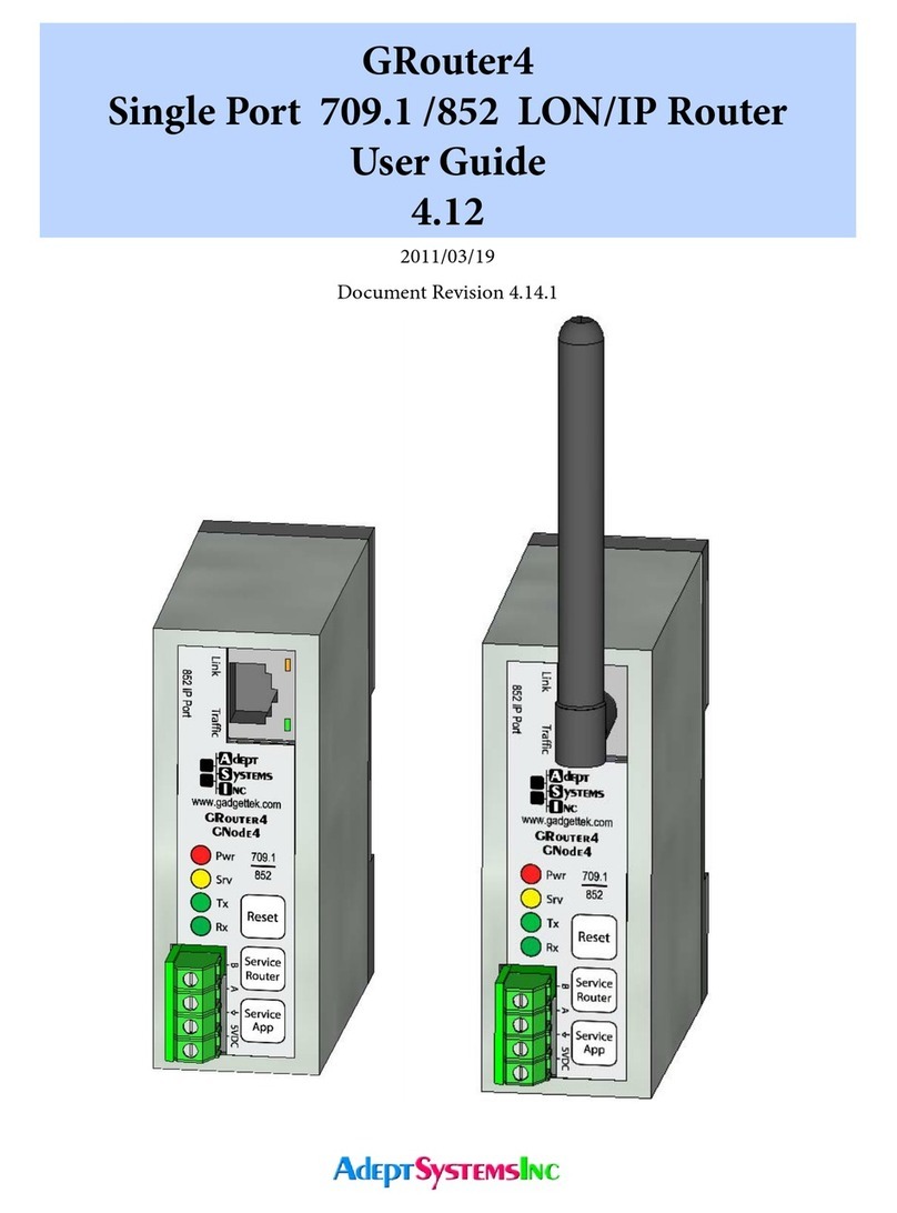 adept technology GRouter4 User manual