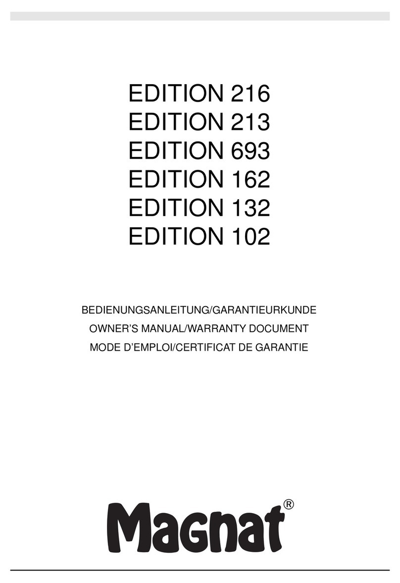 Magnat Audio PROFECTION 216 owner's manual