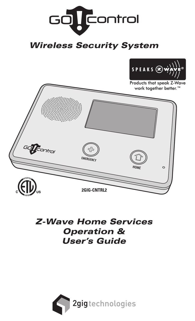 Gocontrol 2GIG-CNTRL2 Operation & User’s Guide