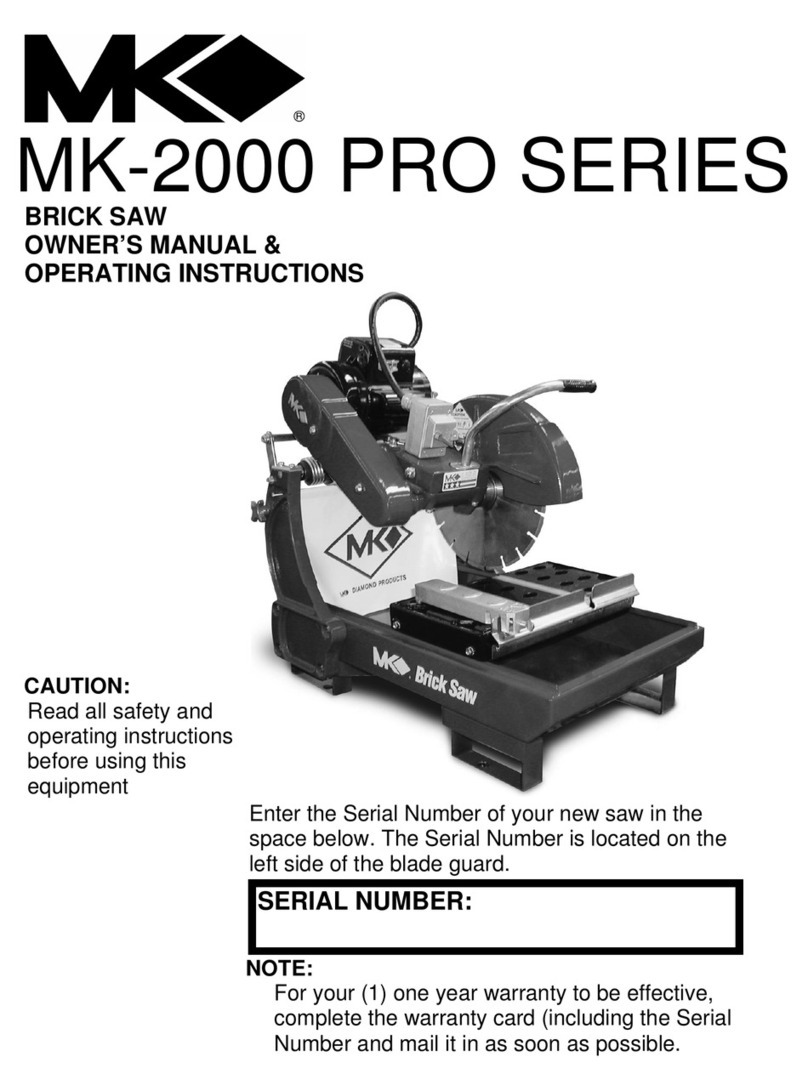 MK Diamond Products MK-2000 PRO Series System manual