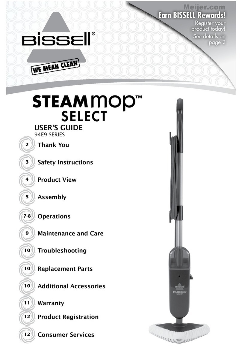 Bissell Steammop Select user guide