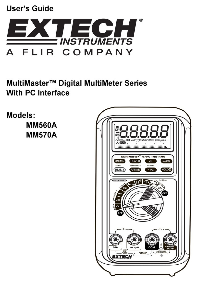 Extech Instruments MultiMaster MM560A User manual Extech Instruments MultiMaster MM560A User manual