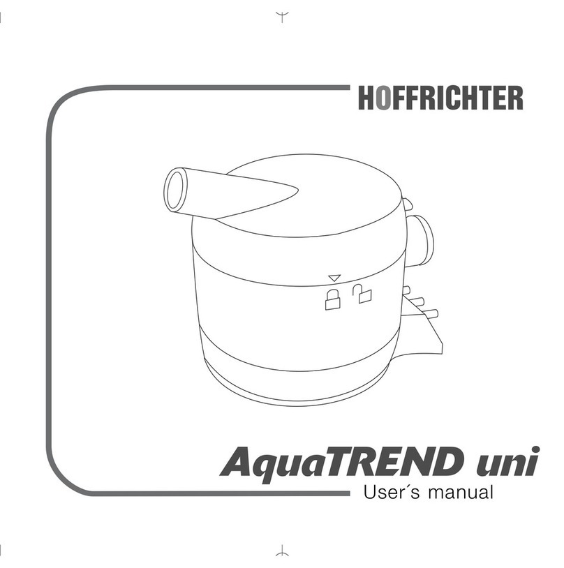 Hoffrichter AquaTREND uni user manual