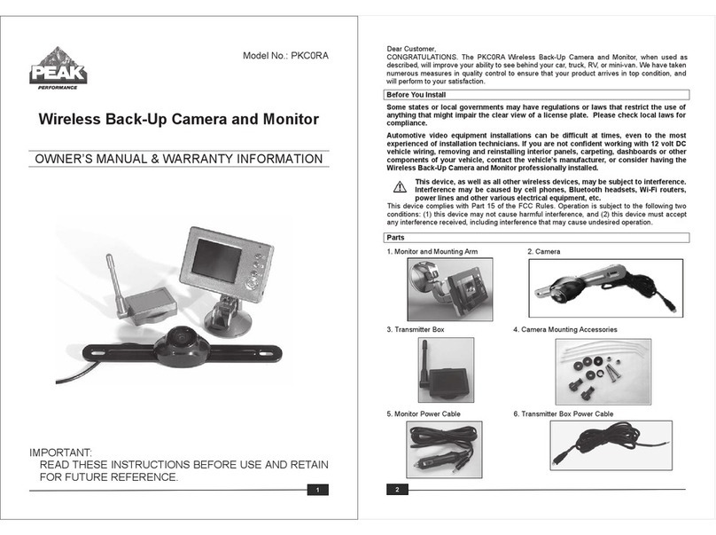 Peak Performance PKC0RA owner's manual