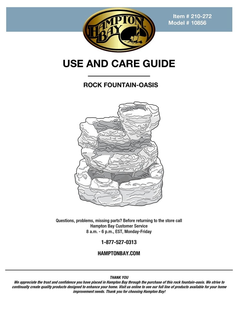 HAMPTON BAY 10856 Use and care guide