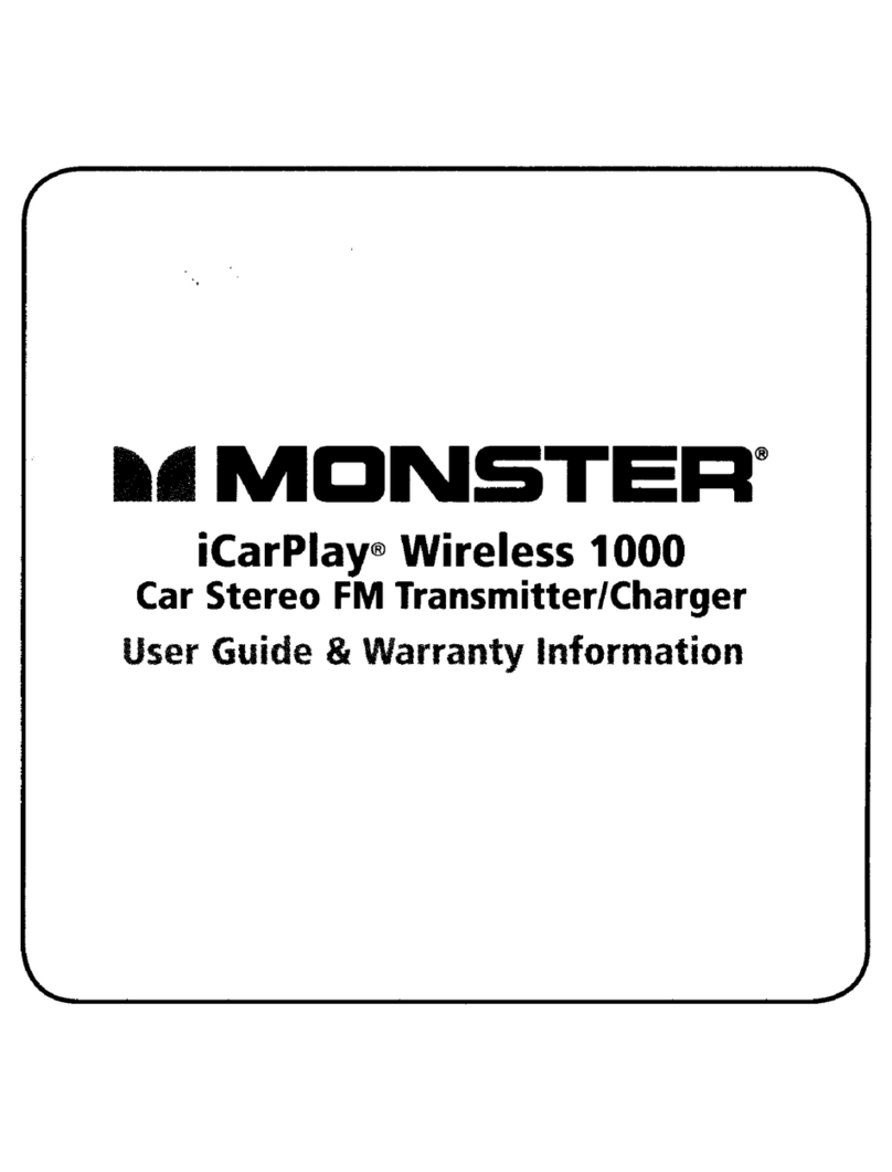 Monster iCarPlay Wireless 1000 User guide & warranty information