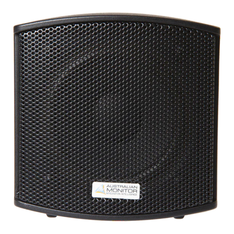 AUSTRALIAN MONITOR TXG10 Installation and operation manual