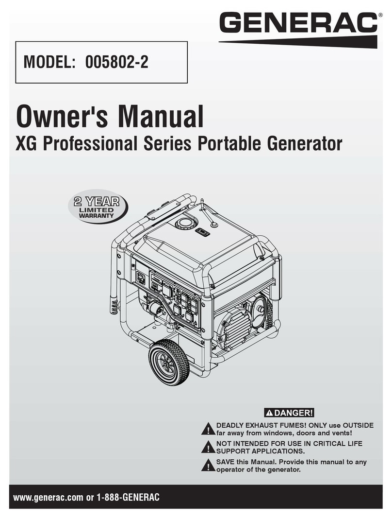 Generac Power Systems 005802-2 User manual