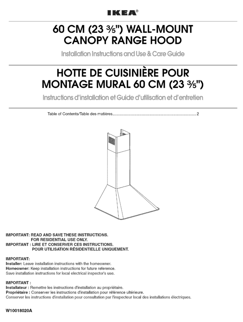 IKEA IH6242WM0 Installation Instructions and Use & Care Guide IKEA IH6242WM0 Installation Instructions and Use & Care Guide