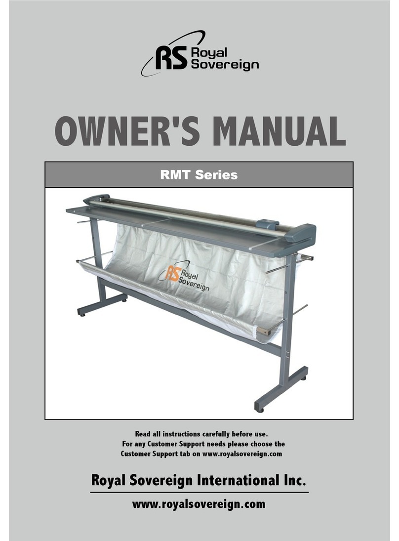 Royal Sovereign RMT Series owner's manual