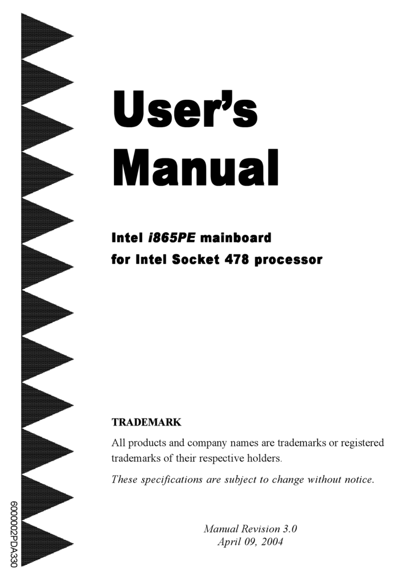 Intel I865PE User manual