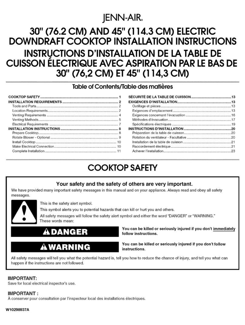 Jenn-Air JED8130ADB17 installation instructions