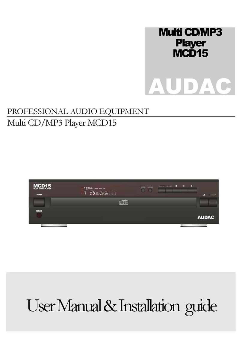AUDAC MCD15 User manual & installation guide
