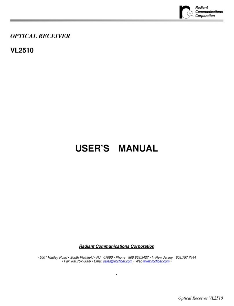 Radiant Communications VL2510 user manual