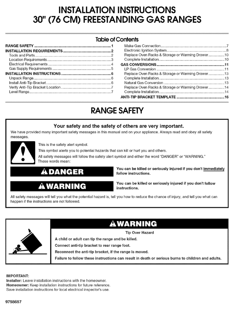 Inglis IGS326RD2 User manual Inglis IGS326RD2 User manual