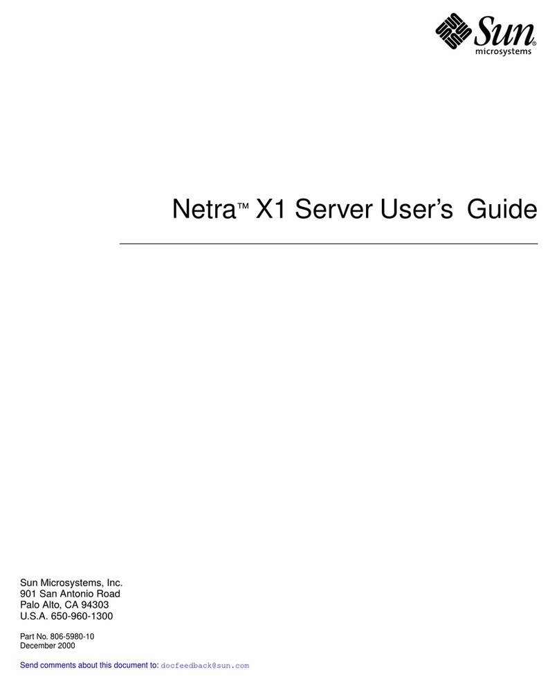 Sun Microsystems Netra X1 User manual