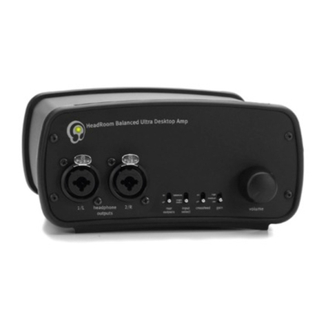 HeadRoom Balanced Ultra Desktop Amp User manual
