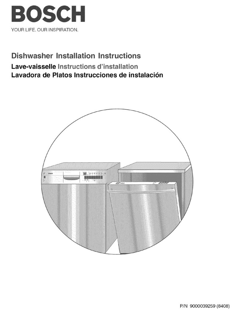 Bosch SHV99A13UC-19 User manual
