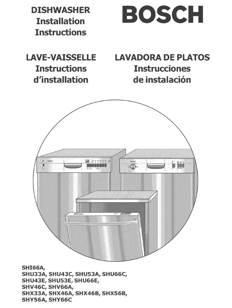 Bosch SHI66A installation instructions
