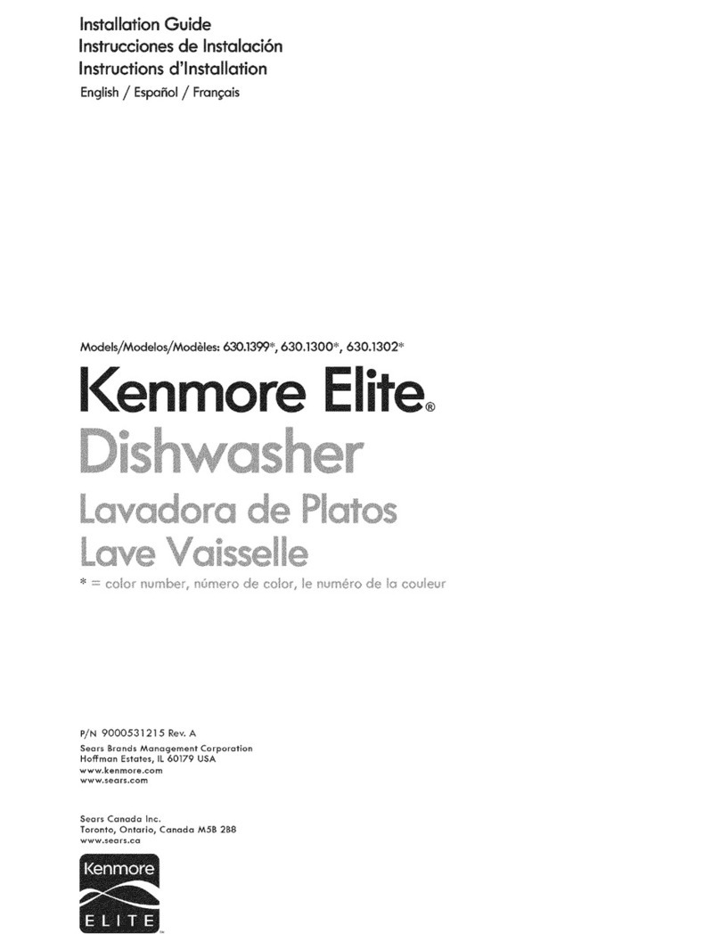 Kenmore 630.1399 Series installation guide