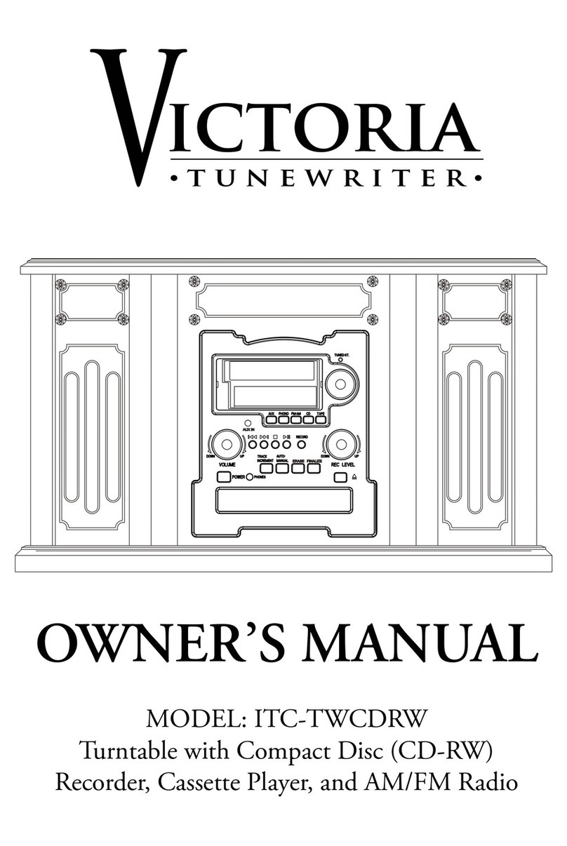Victoria ITC-TWCDRW owner's manual