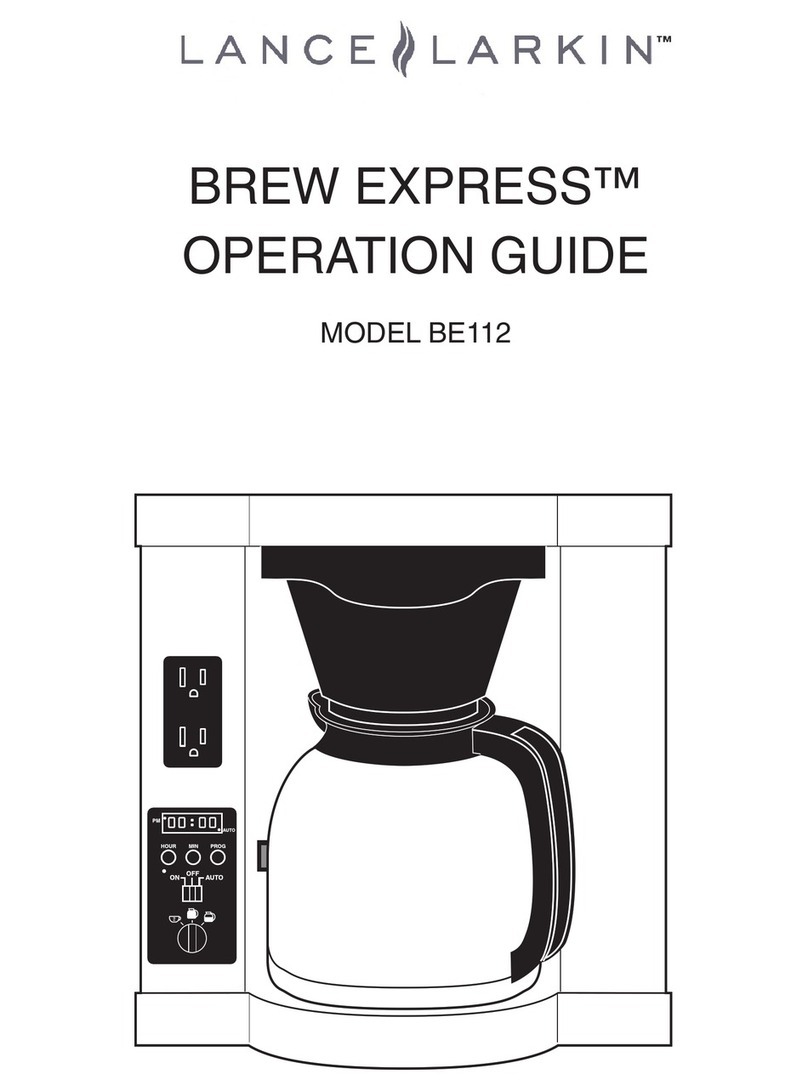 Lance-Larkin BREW EXPRESS BE112 User manual