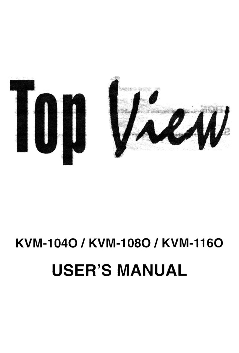 Top View KVM-1040 User manual