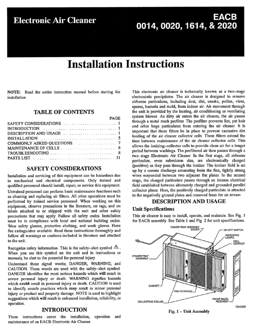 Carrier EACB0020 User manual
