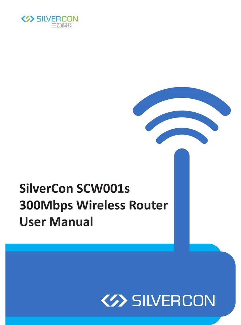 SilverCon SCW001s user manual