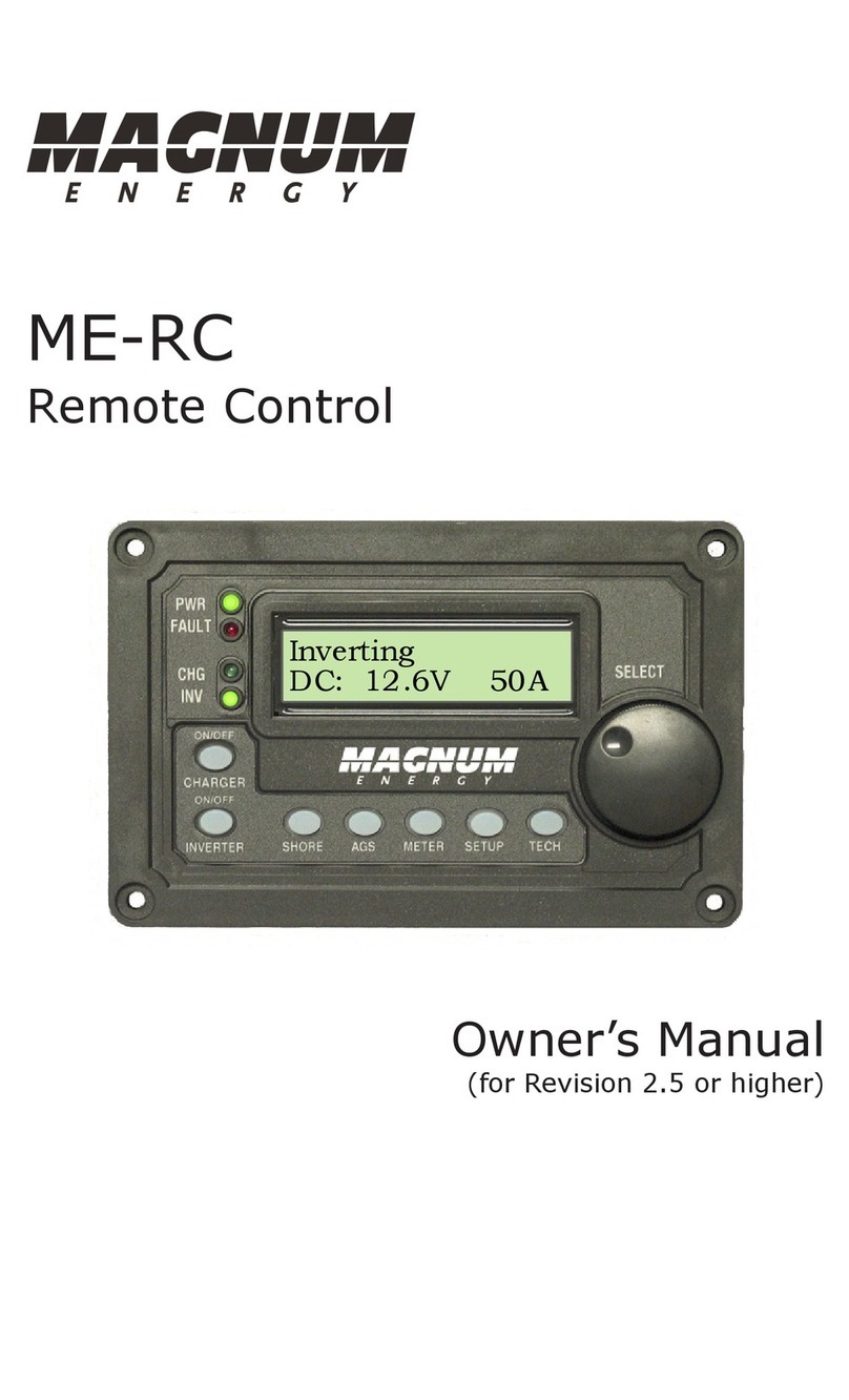 Magnum Energy ME-RC owner's manual
