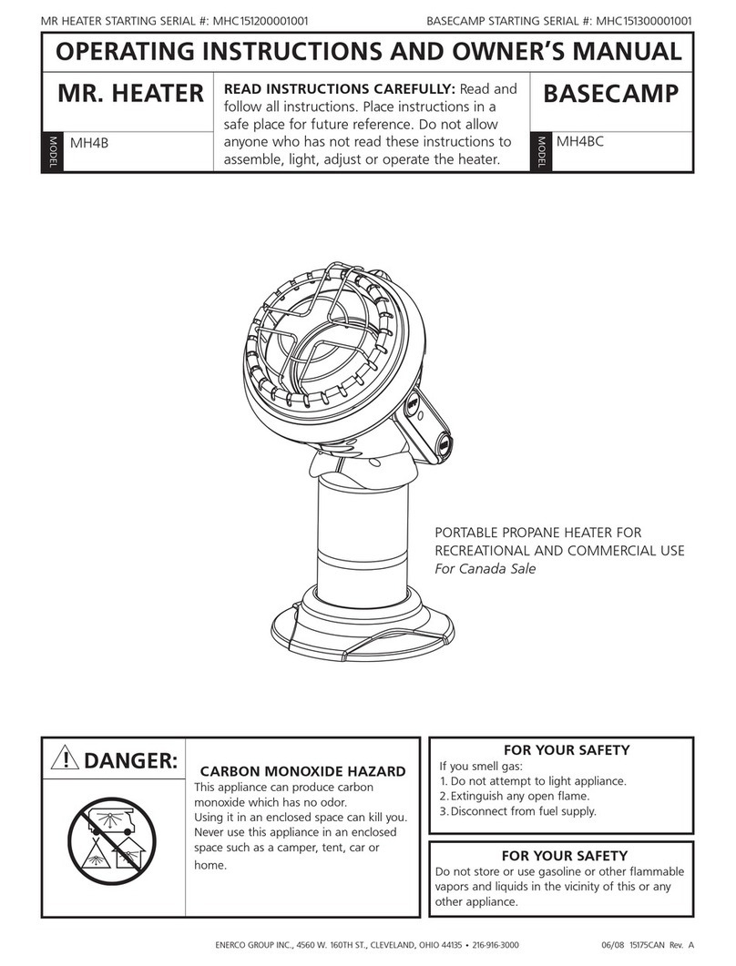 ENERCORP Mr. Heater MH4B Operating instructions and owner's manual