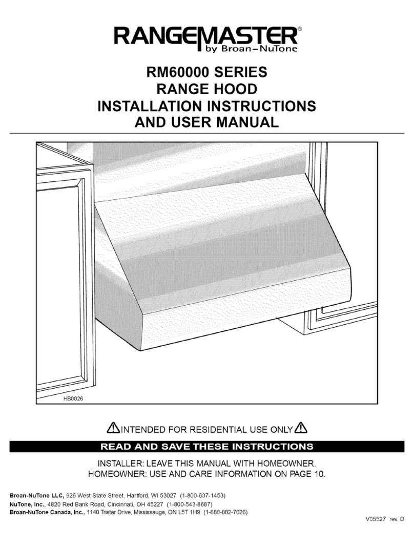 Broan RM604804 Installation instructions and user manual Broan RM604804 Installation instructions and user manual