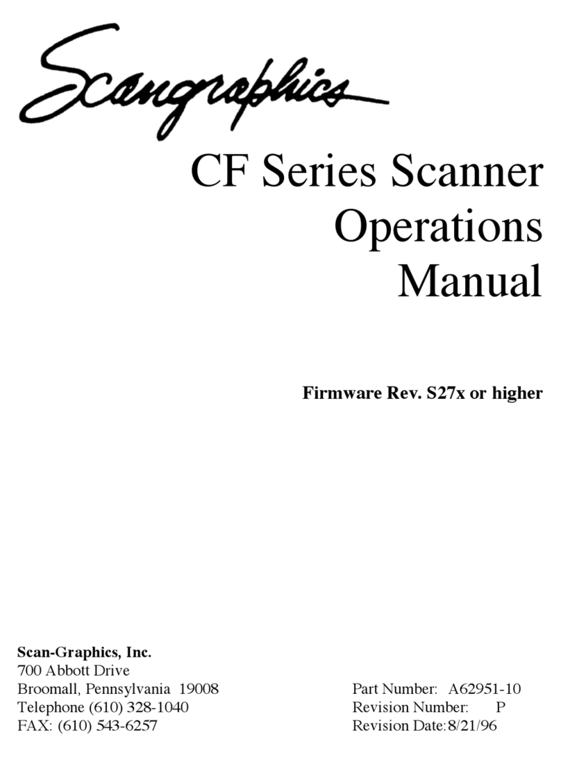 Scan-Graphics CF1000/44 Operation manual